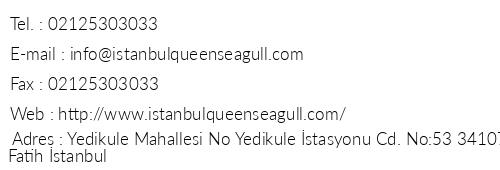 Queen Seagull telefon numaralar, faks, e-mail, posta adresi ve iletiim bilgileri